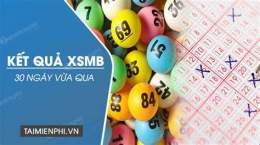 ảnh chụp màn hình xem kết quả xổ số miền bắc 30 ngày trước