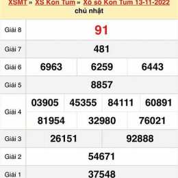chủ nhật xổ số kon tum