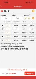 giao diện app cách chơi xổ số keno dễ trúng