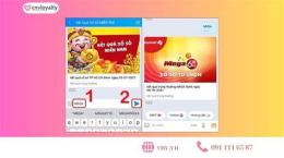 giao diện app cách xem xổ số