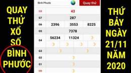 giao diện app quay thử xổ số bình phước