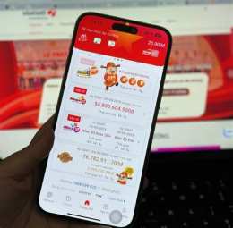 giao diện app tải xổ số
