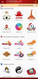 giao diện app thống kê xổ số minh ngọc miền trung