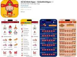giao diện app tường thuật trực tiếp xổ số