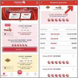 giao diện app xem xổ số kiến thiết