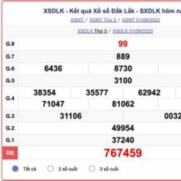 kết quả xổ số đắk lắk thứ ba