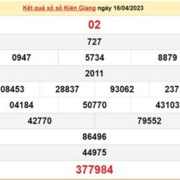 kết quả xổ số kiên giang 30 ngày