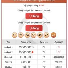 kết quả xổ số vietlott 55