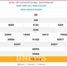 quả xổ số cà mau
