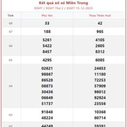 thống kê xổ số miền trung thứ bảy hàng tuần