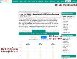 tính năng nổi bật quay thử xổ số miền nam ngày
