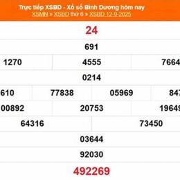 xổ số bình dương 12 tháng 12