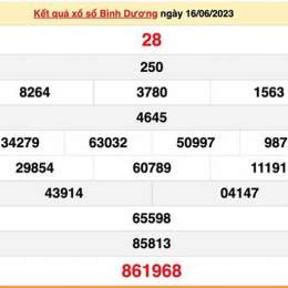 xổ số bình dương 30 ngày qua