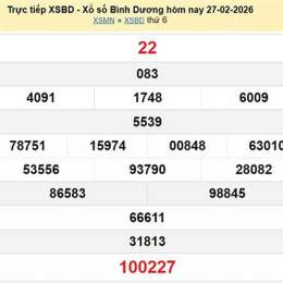 xổ số bình dương 6 tháng 3