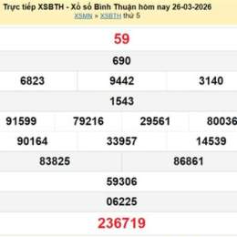 xổ số bình thuận ngày 26 tháng 3