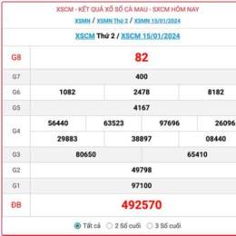 xổ số cà mau ngày 29