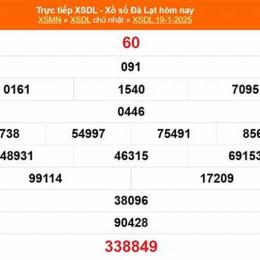 xổ số đà lạt ngày 19 tháng 7 năm 2026