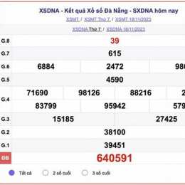 xổ số đà nẵng ngày 22 tháng 11
