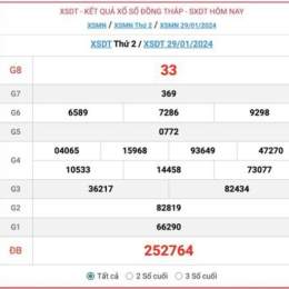 xổ số đài đồng tháp tuần trước