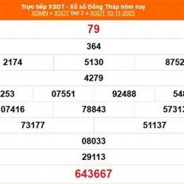 xổ số đồng tháp 10 tháng 11