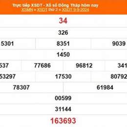 xổ số đồng tháp ngày 09 tháng 02