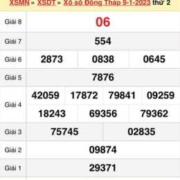 xổ số đồng tháp ngày 23