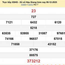 xổ số hậu giang ngày 13