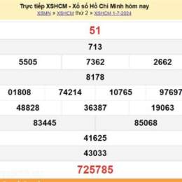 xổ số hồ chí minh 6 tháng 7