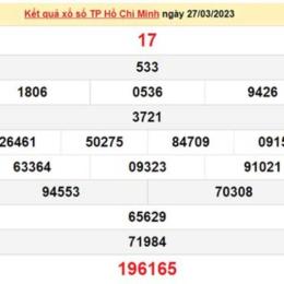 xổ số hồ chí minh ngày 27