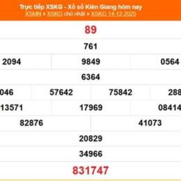 xổ số kiên giang ngày 14 tháng 12 năm 2025