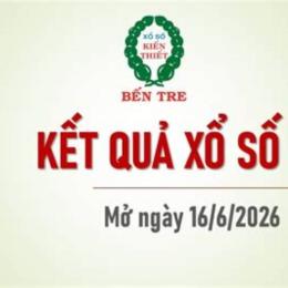 xổ số kiến thiết bến tre ngày 16 tháng 12