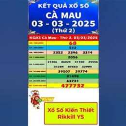 xổ số kiến thiết đài cà mau thứ hai