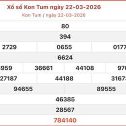 xổ số kiến thiết kon tum ngày 22 tháng 03