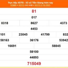 xổ số kiến thiết tiền giang ngày 5 tháng 10