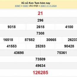 xổ số kon tum ngày 9 tháng 11
