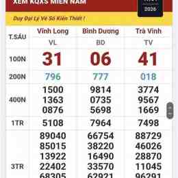 xổ số miền nam đài vĩnh long tuần rồi