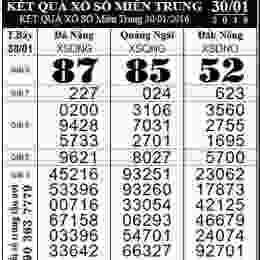 xổ số minh ngọc miền trung - chủ nhật
