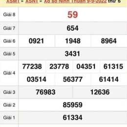 xổ số ninh thuận 30 ngày gần nhất