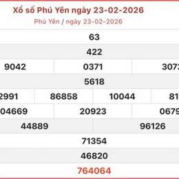 xổ số phú yên ngày 23