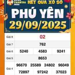 xổ số phú yên ngày 29 tháng 09