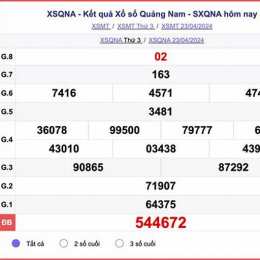 xổ số quảng nam 30 ngày trước
