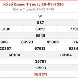 xổ số quảng trị ngày 26 tháng 03