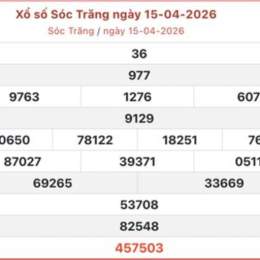 xổ số sóc trăng ngày 15 tháng