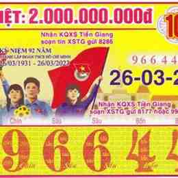 xổ số tiền giang ngày 26