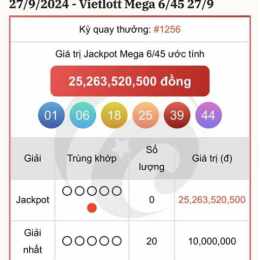 xổ số vietlott ngày 1 tháng 1