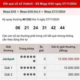 xổ số vietlott ngày 13 tháng 6