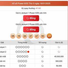 xổ số vietlott ngày 16 tháng 6