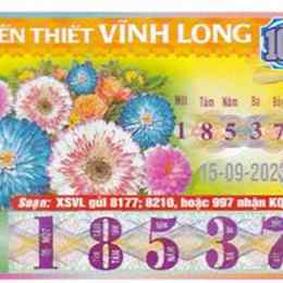 xổ số vĩnh long 25 tháng 09